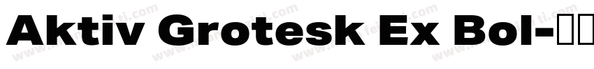 Aktiv Grotesk Ex Bol字体转换